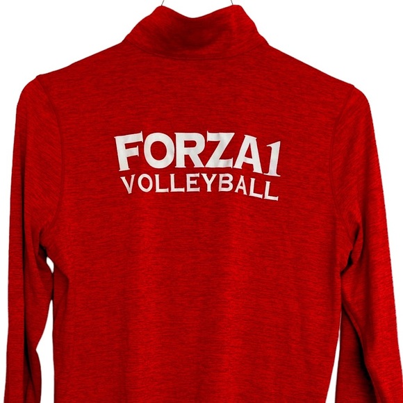 Girls Long Sleeve Red Pullover Volleyball Warmup Size Medium FORZA 1 Volleyball - Picture 4 of 5